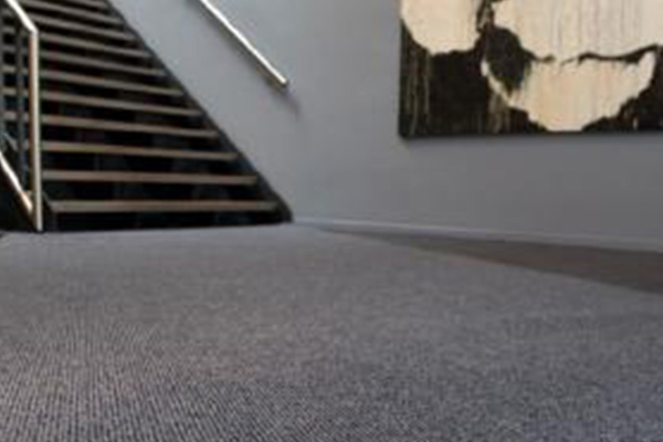 Empire tight rib pattern commercial carpet in a high-traffic space