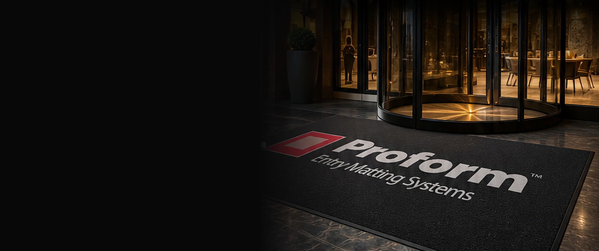Proform branded entry mat making a first impression at a premium entrance