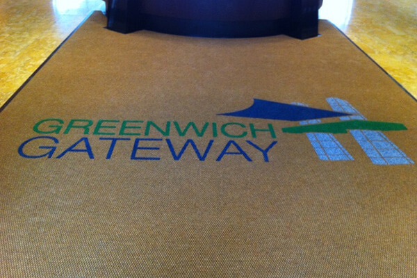 Office building entrance matting