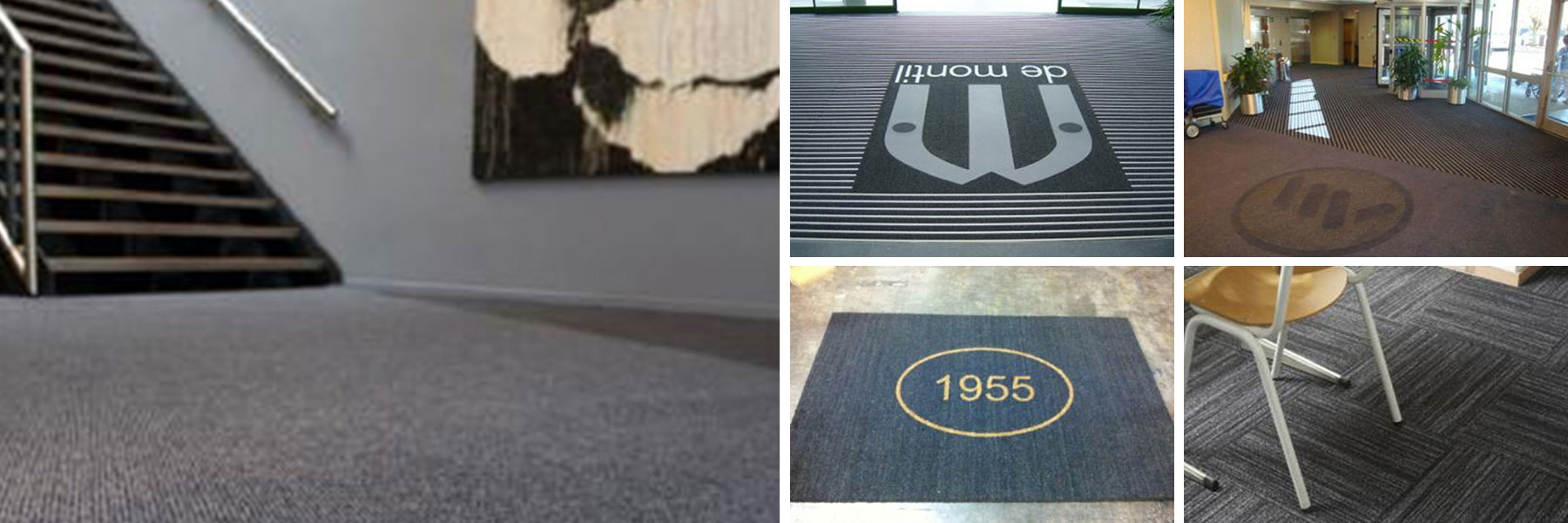 Proform recess well and vestibule matting at a building entrance