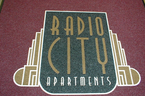 Radio City Apartments custom logo mat