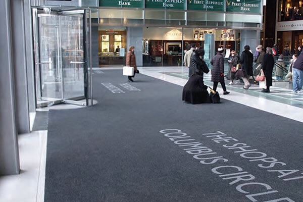 Retail store entrance matting