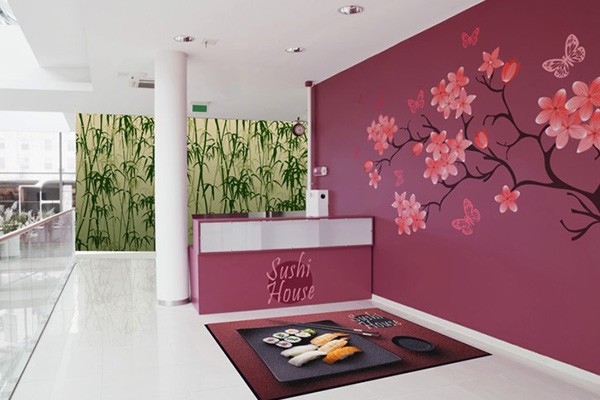 Interior Rain Mat Logo Jet HD Sushi House