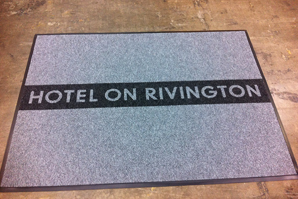Interior Rain Mat Park Avenue Vinyl Hotel on Rivington