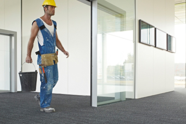 Recess Well and Vestibule Matting Mojave Tiles installation