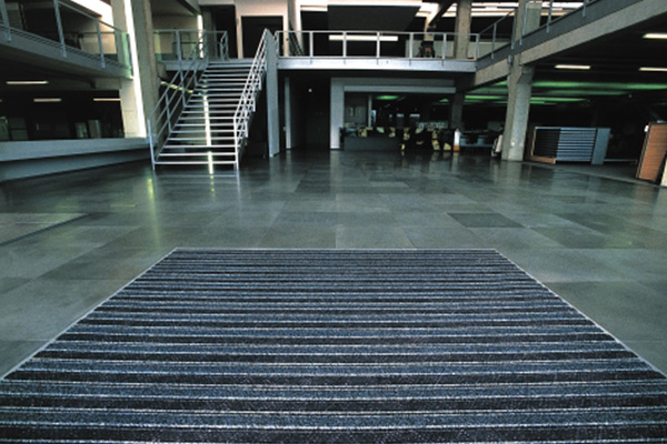 Exterior Rain Mats Elegance Berber Gray Black Entry