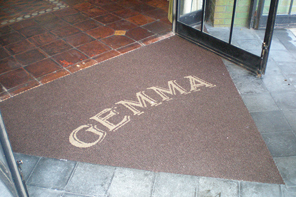 Commercial Carpet Southampton custom triangle mat